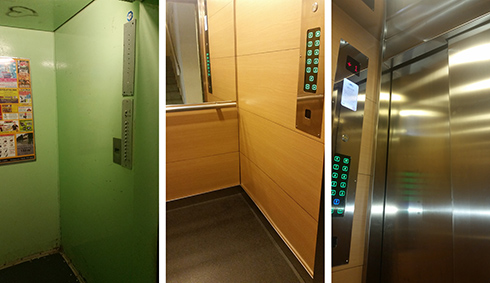 Budapest, XVIII. ker. Havanna u. 1-13. - 7 db felvonó