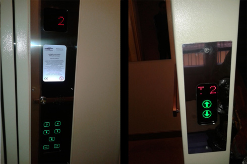 Budapest, Révay utca 8. - Hidraulikus személyfelvonó